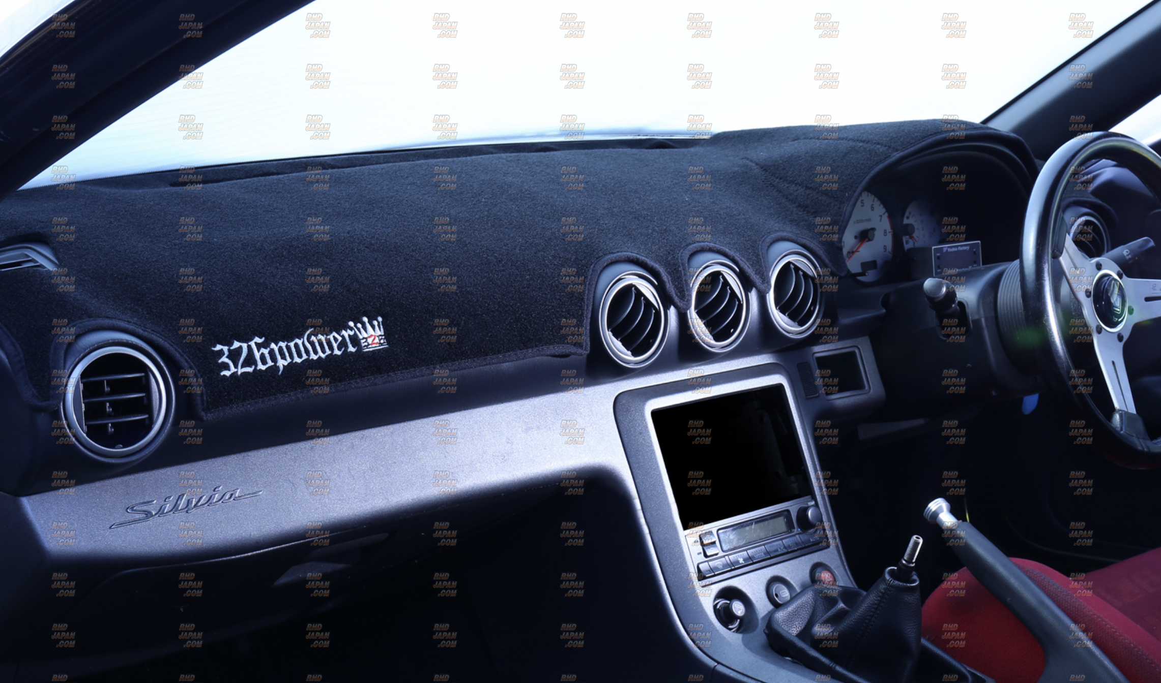 326 Power Dashboard Mat with Logo - Silvia S15 - RHDJapan